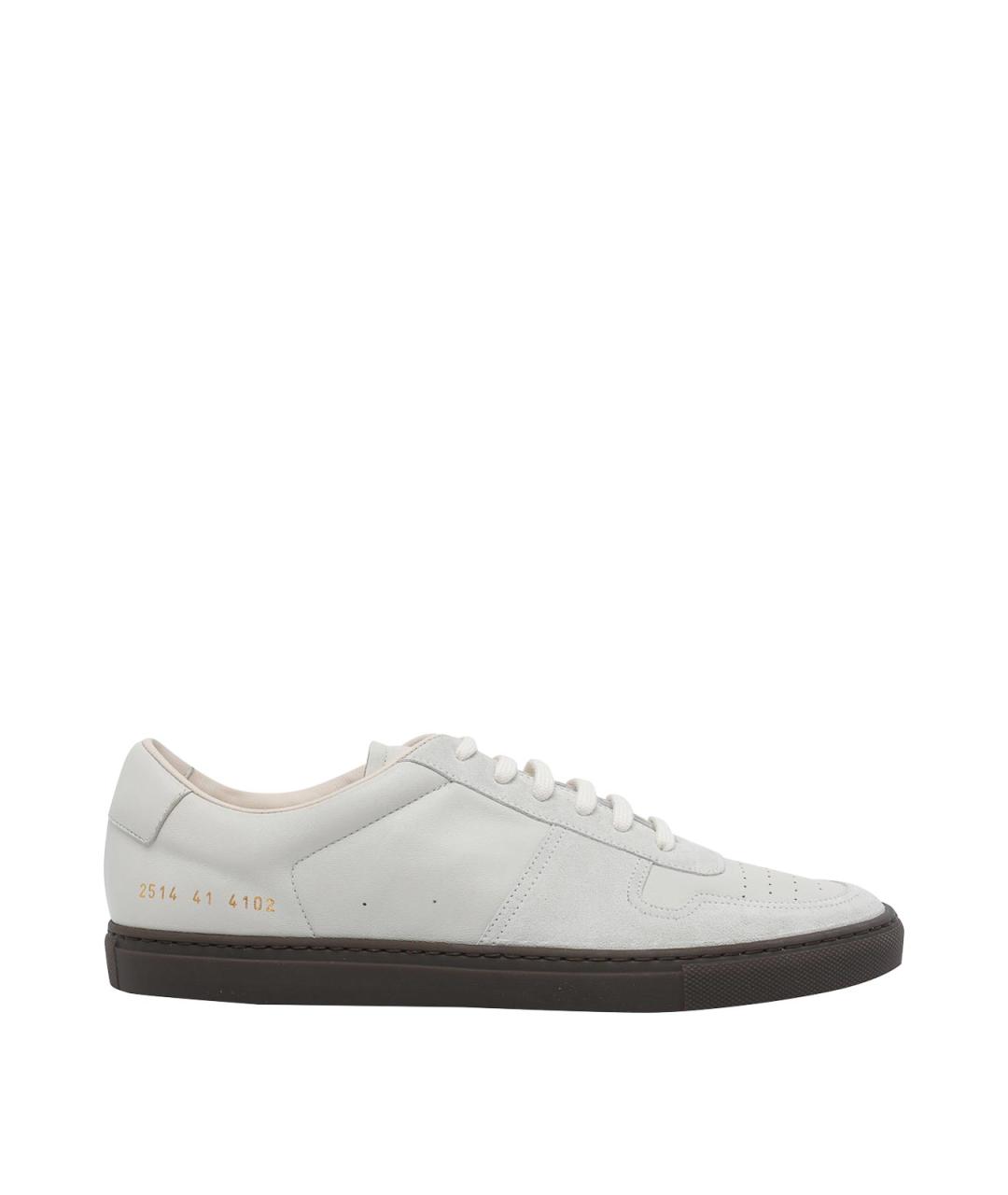 COMMON PROJECTS Белые кожаные низкие кроссовки / кеды, фото 1