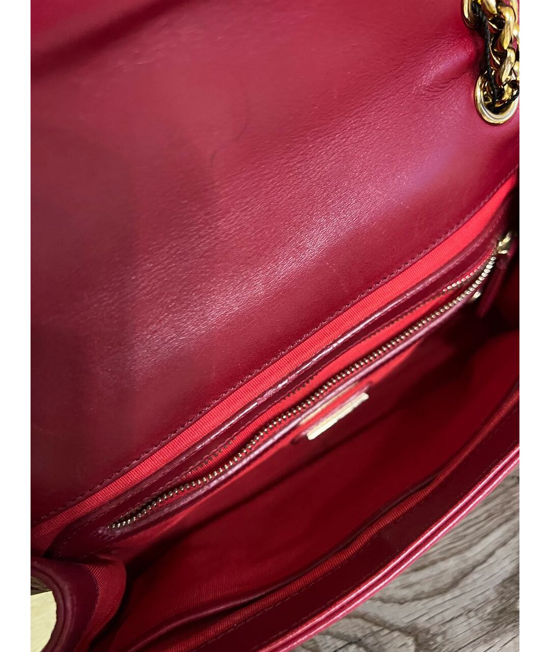 CHRISTIAN LOUBOUTIN Бордовая кожаная сумка через плечо, фото 4