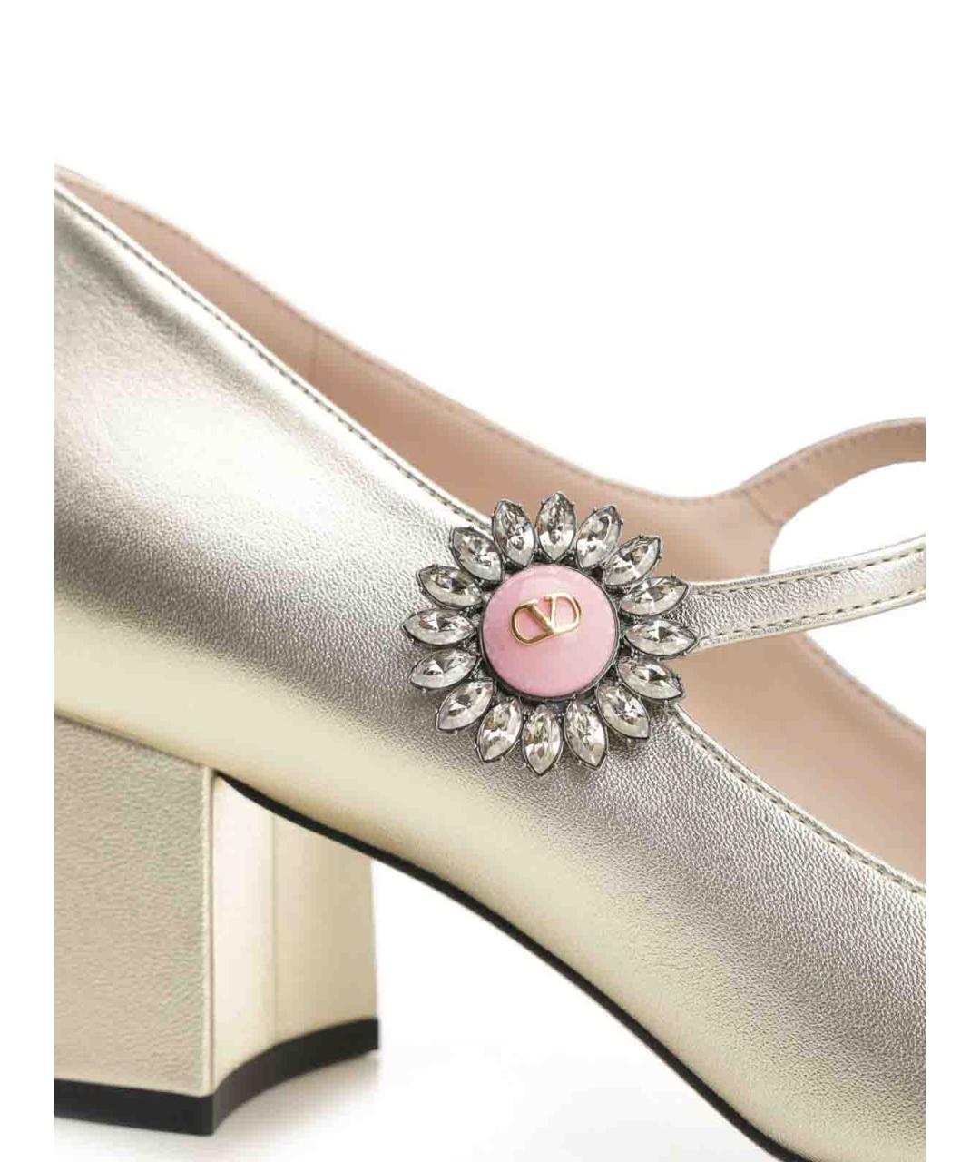 VALENTINO Серебряные кожаные туфли, фото 6