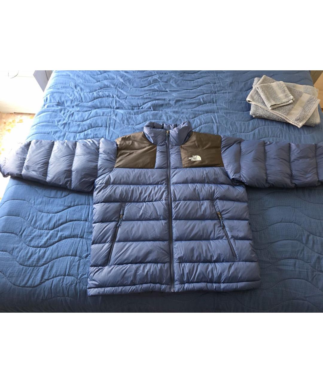 THE NORTH FACE Темно-синяя нейлоновая куртка, фото 9