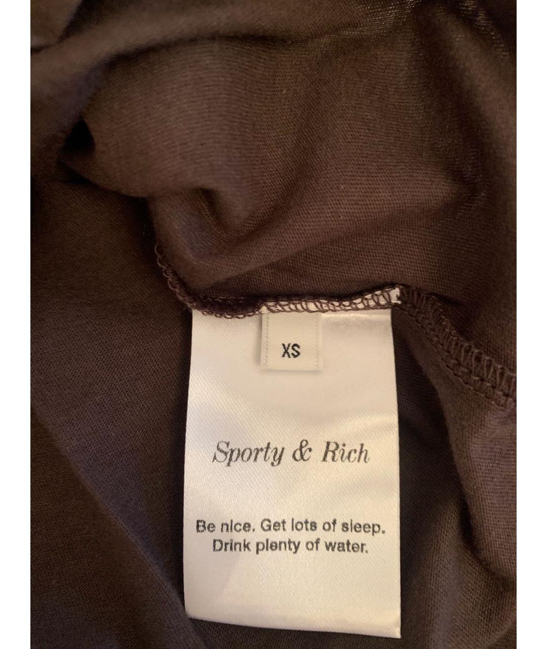 SPORTY AND RICH Коричневый хлопковый спортивные костюмы, фото 5