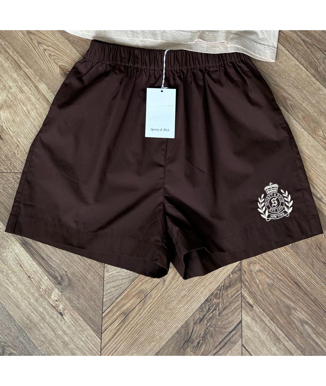SPORTY AND RICH Коричневый хлопковый спортивные костюмы, фото 3