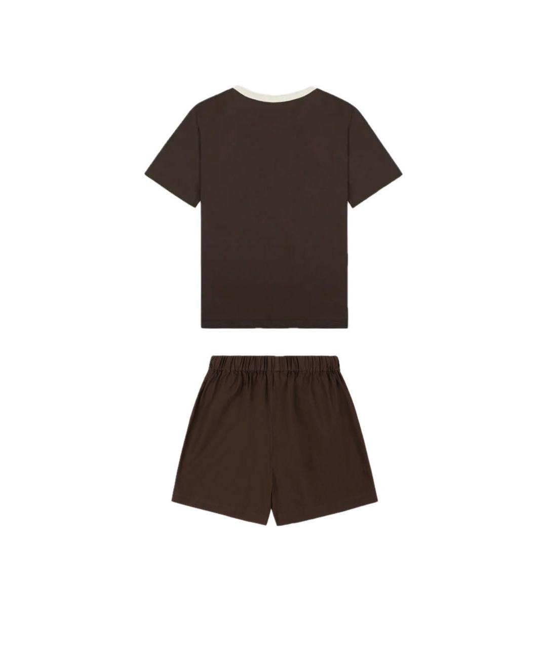 SPORTY AND RICH Коричневый хлопковый спортивные костюмы, фото 2
