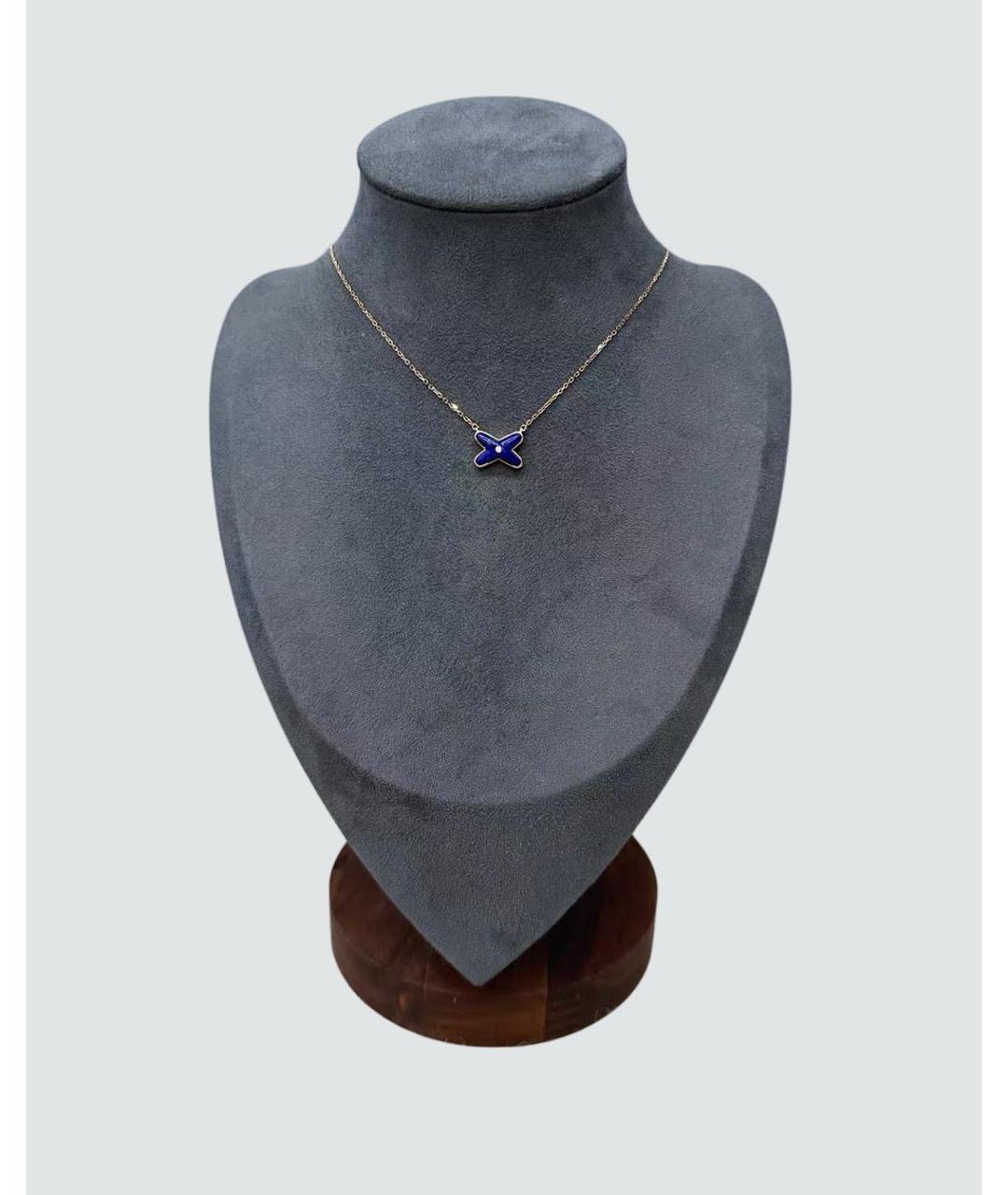 CHAUMET Синее колье из розового золота, фото 3