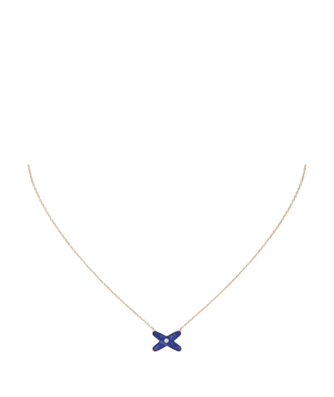 CHAUMET Синее колье из розового золота, фото 1