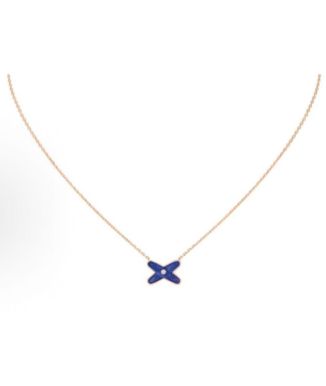 CHAUMET Синее колье из розового золота, фото 4