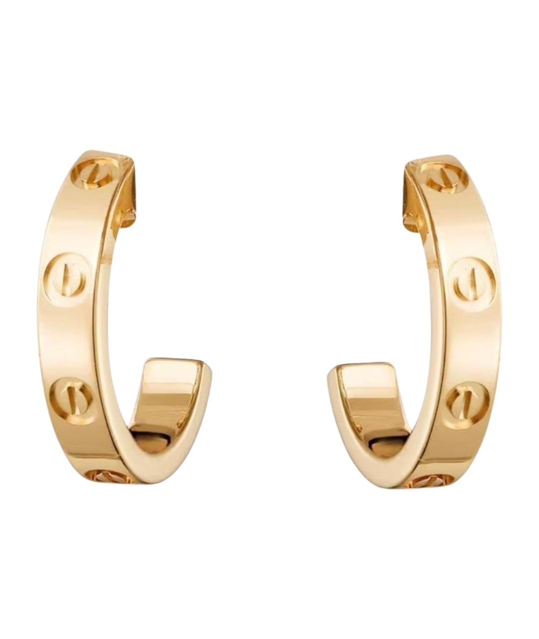CARTIER Золотые серьги из желтого золота, фото 1