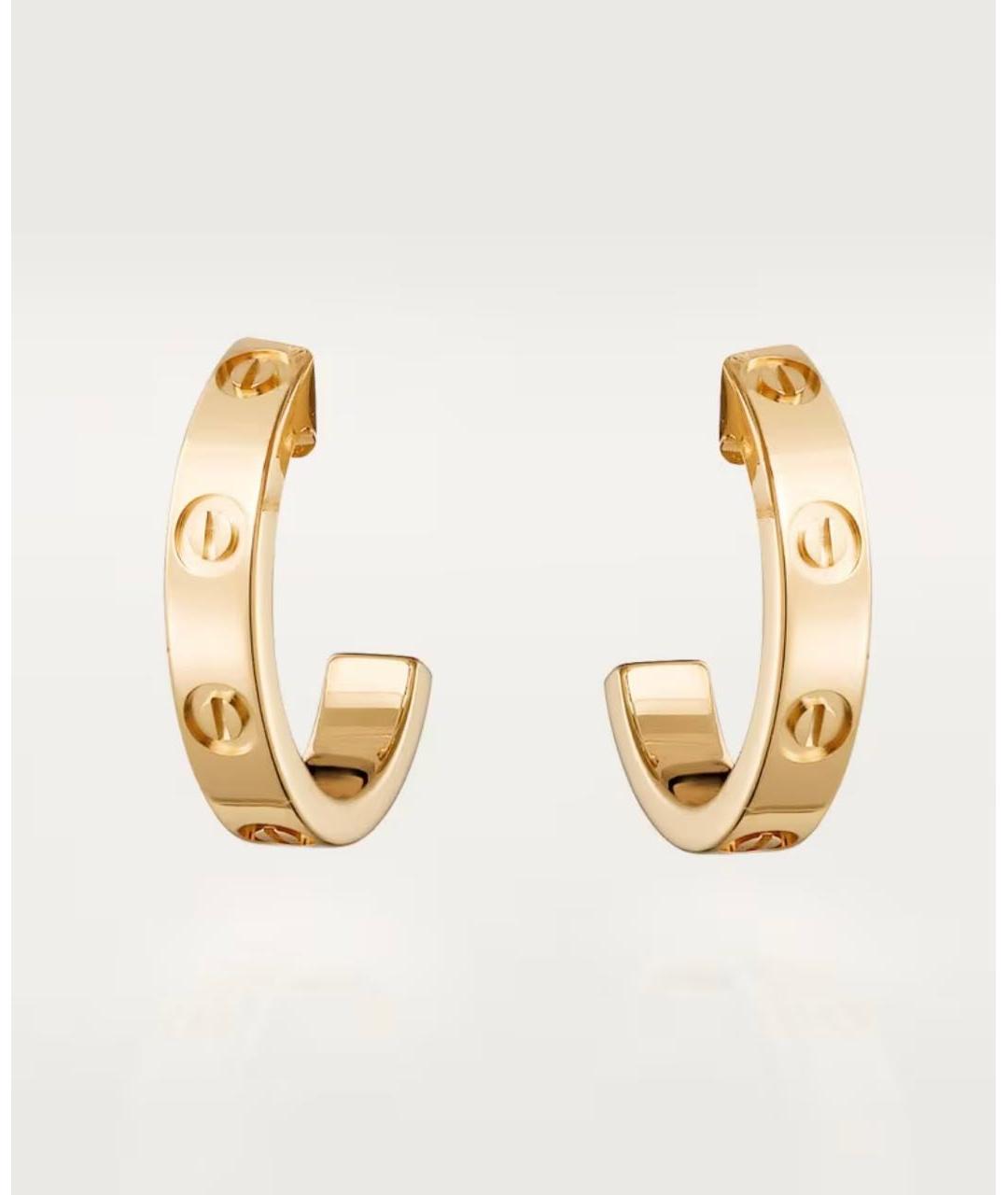 CARTIER Золотые серьги из желтого золота, фото 7