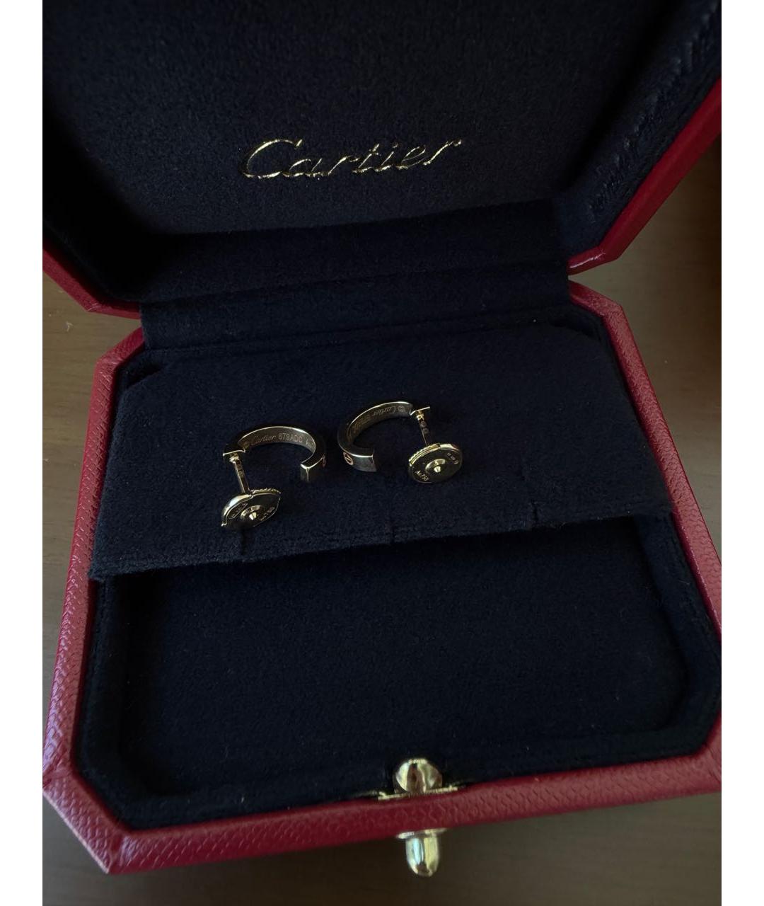 CARTIER Золотые серьги из желтого золота, фото 5