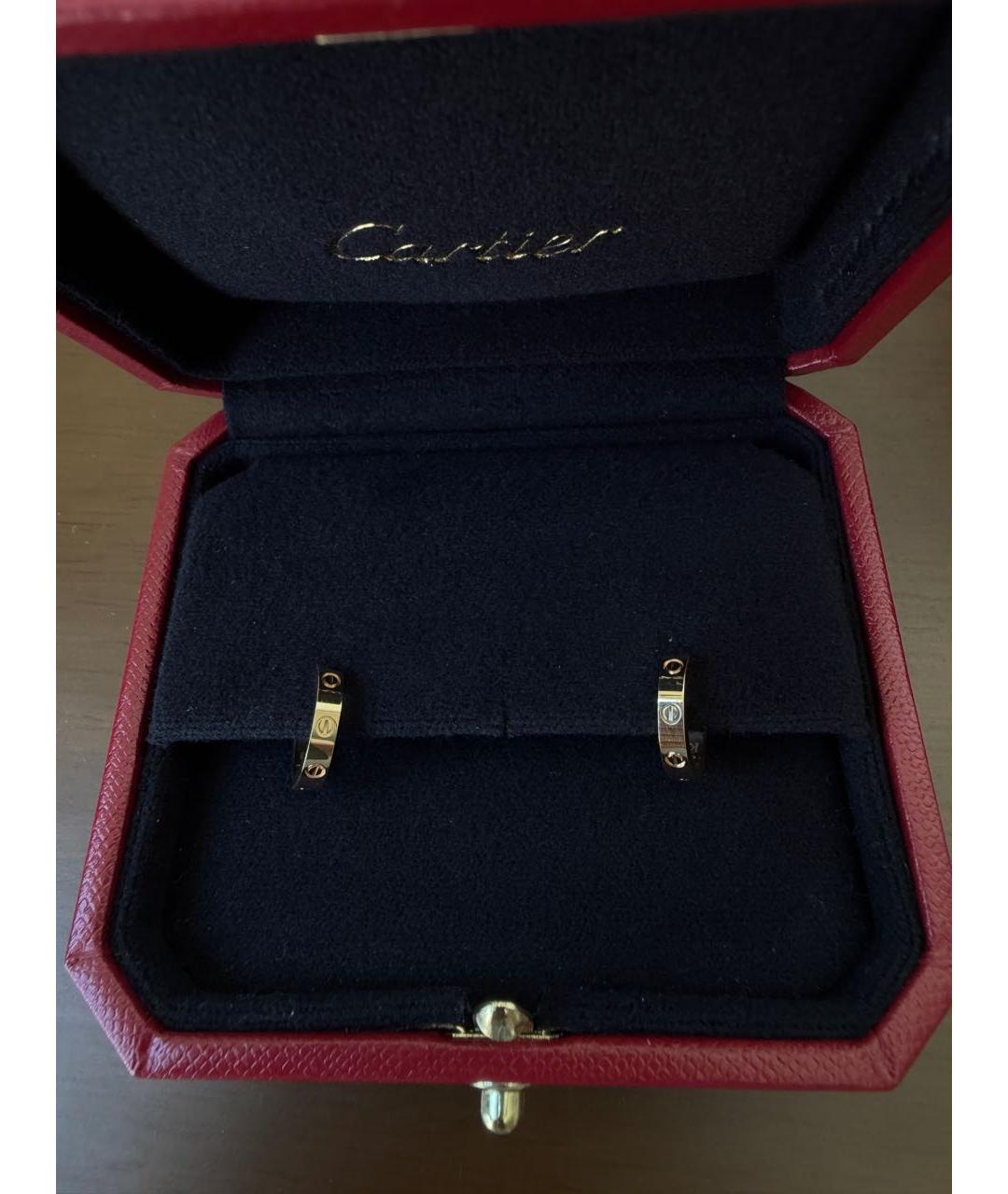CARTIER Золотые серьги из желтого золота, фото 4