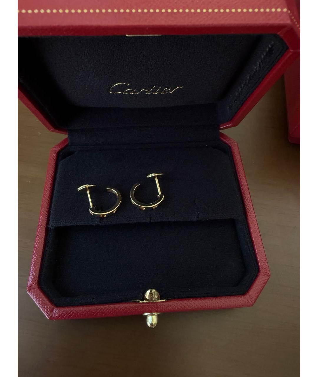 CARTIER Золотые серьги из желтого золота, фото 6