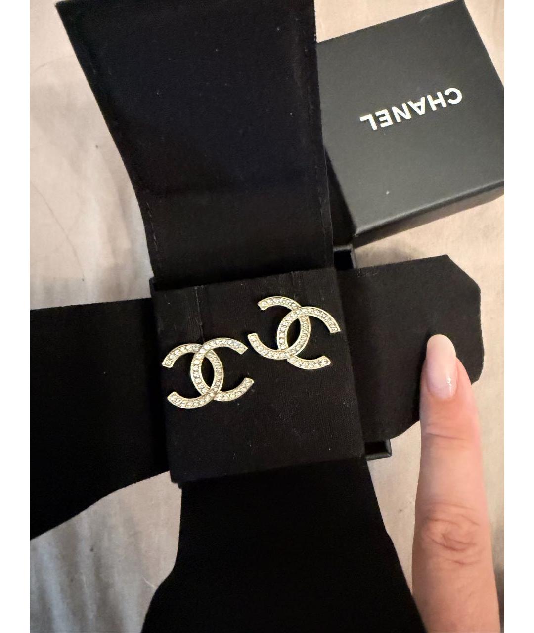 CHANEL Золотые серьги, фото 3