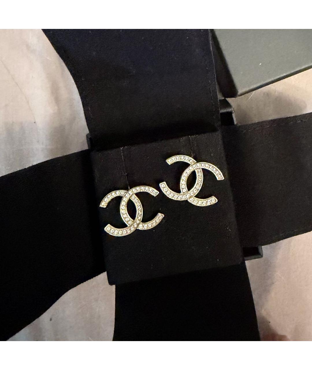 CHANEL Золотые серьги, фото 2
