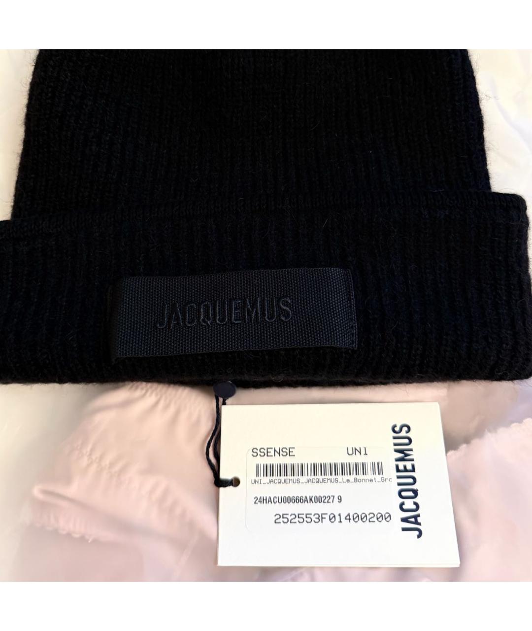 JACQUEMUS Черная шапка, фото 2