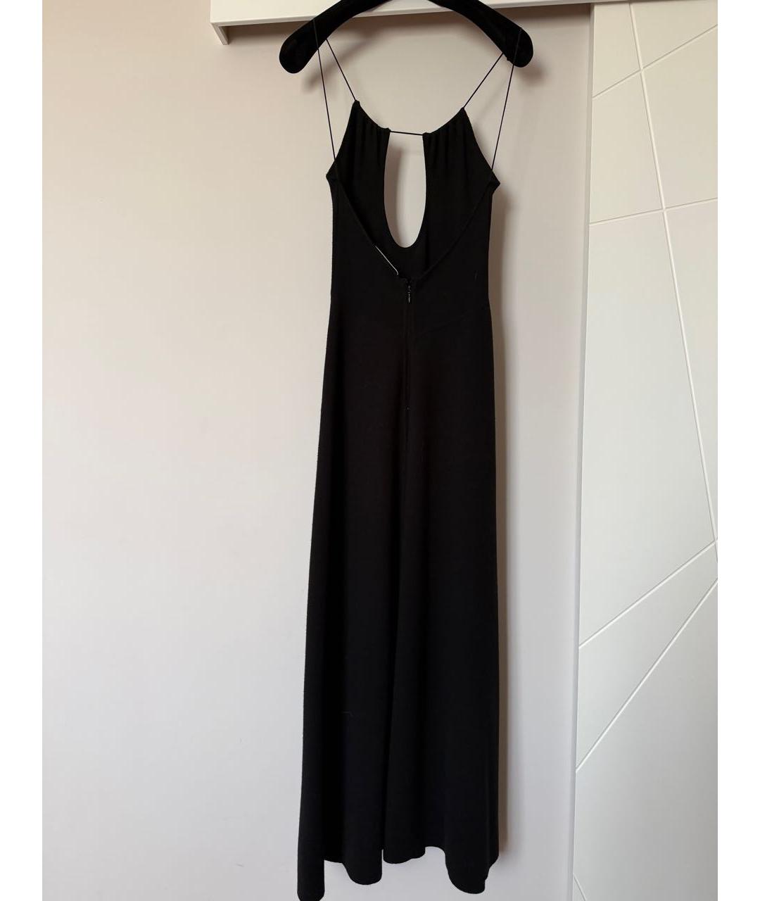 SAINT LAURENT Черное шерстяное коктейльное платье, фото 2