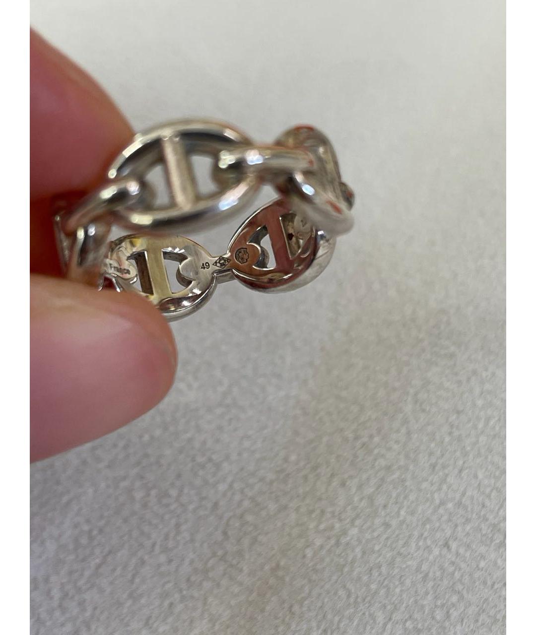 HERMES Серебряное кольцо, фото 4
