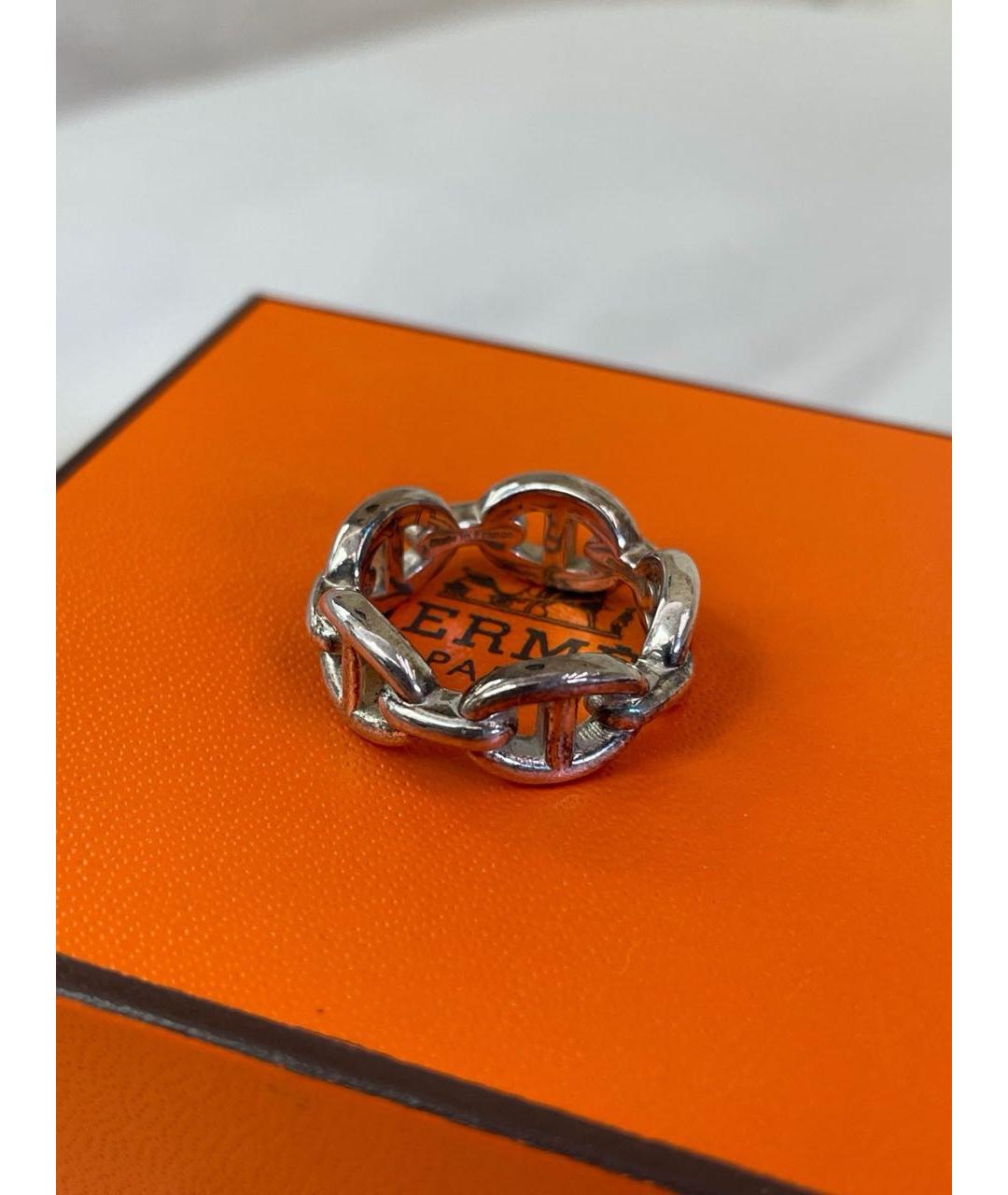HERMES Серебряное кольцо, фото 2