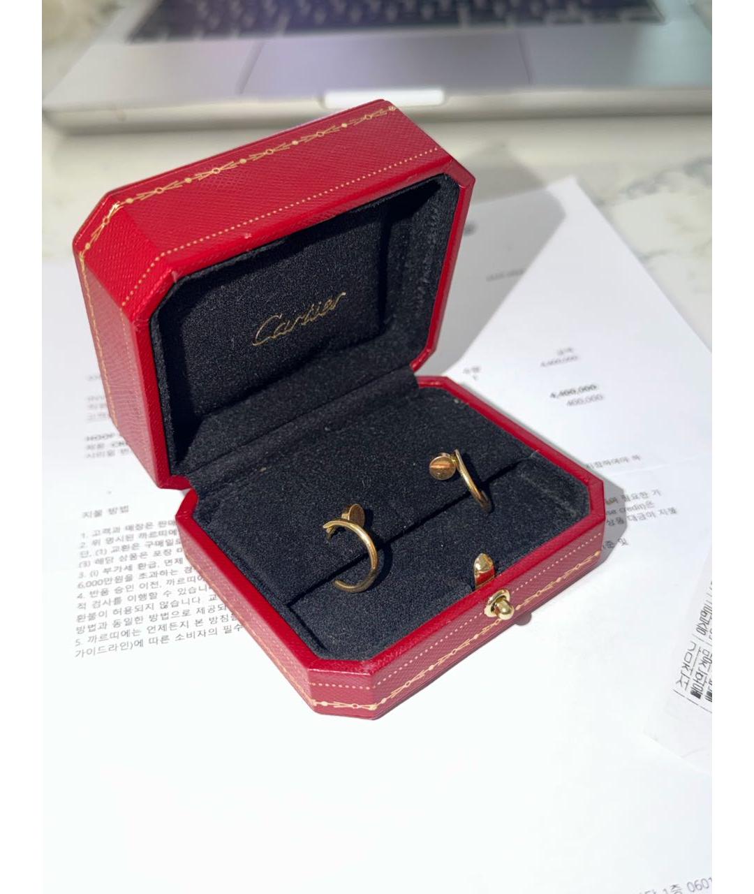 CARTIER Золотые серьги из желтого золота, фото 6