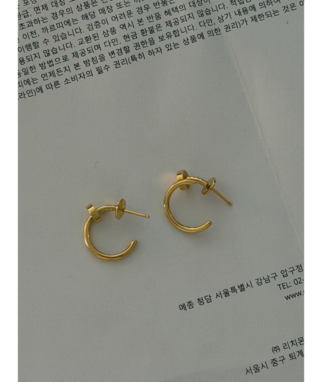 CARTIER Золотые серьги из желтого золота, фото 3