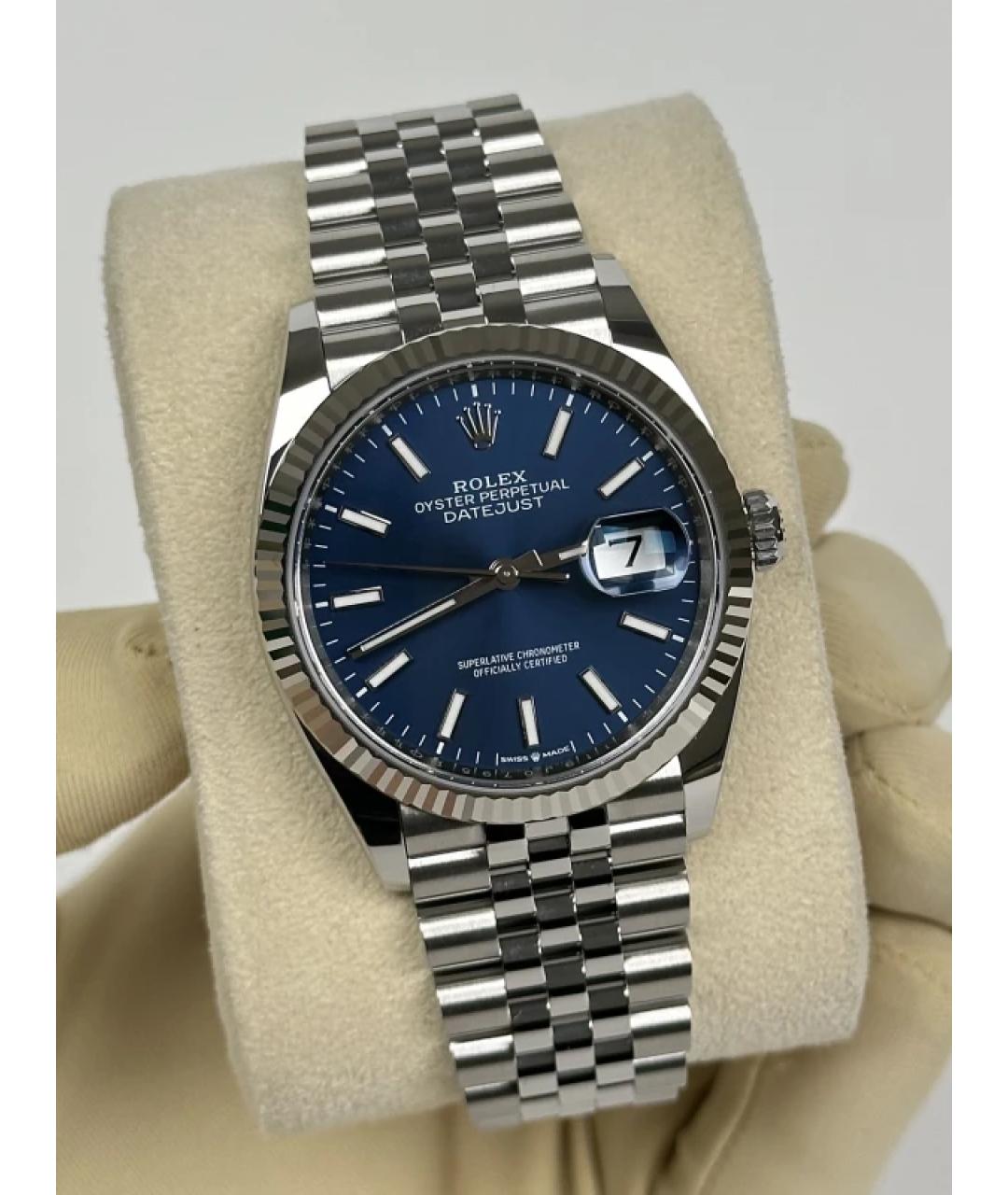 ROLEX Темно-синие часы, фото 3