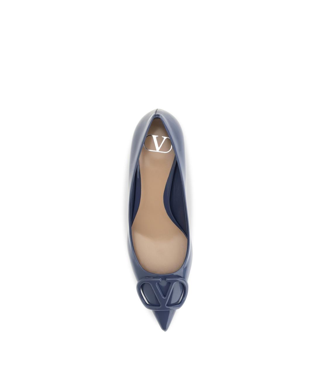 VALENTINO Синие кожаные туфли, фото 4