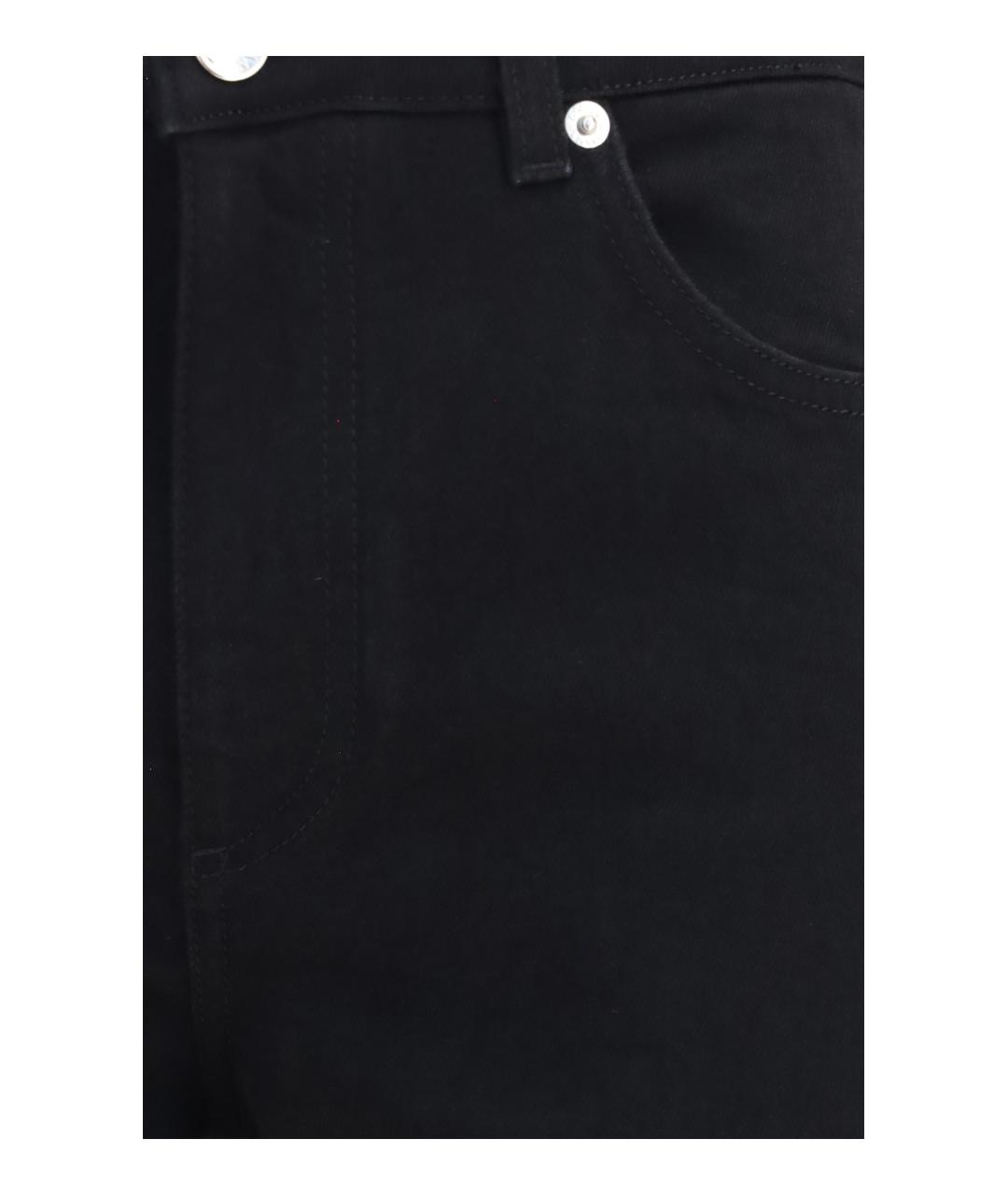 DOLCE&GABBANA Черные хлопковые прямые джинсы, фото 3