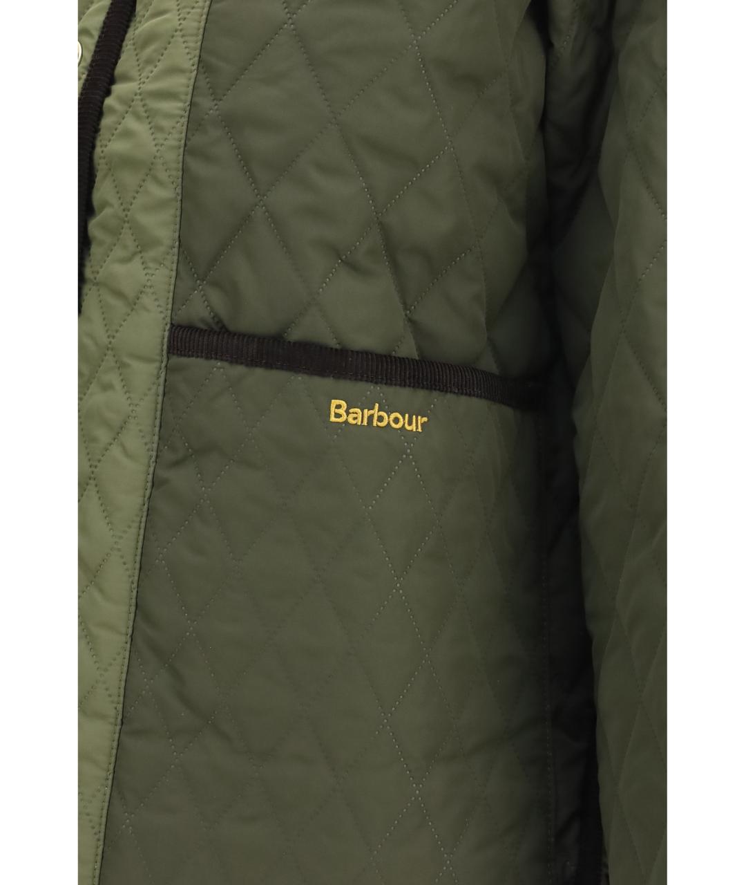 BARBOUR Зеленая полиэстеровая куртка, фото 3