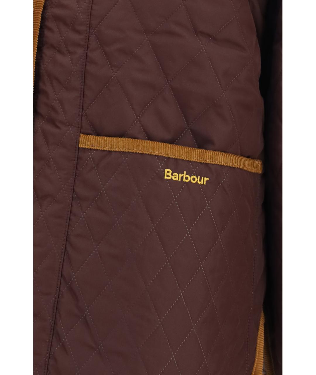 BARBOUR Коричневая полиэстеровая куртка, фото 3