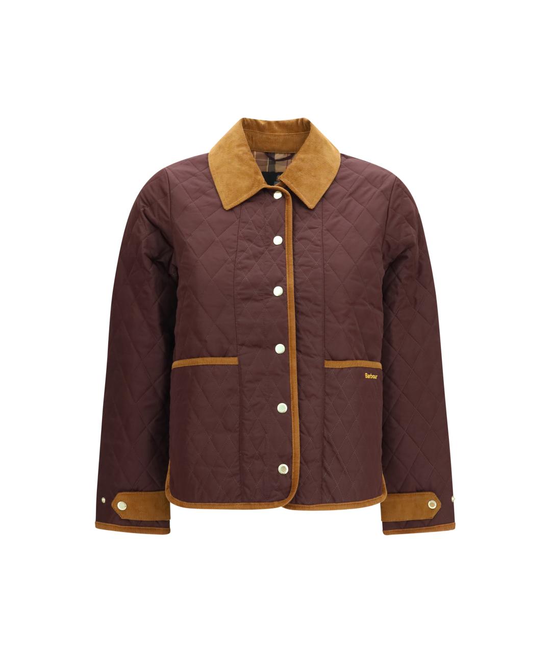 BARBOUR Коричневая полиэстеровая куртка, фото 1
