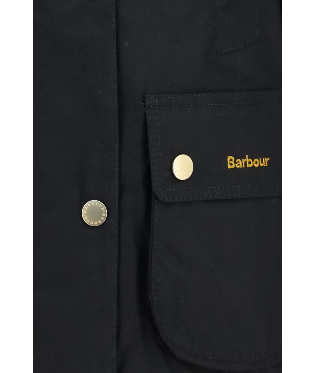 BARBOUR Черная хлопковая куртка, фото 3