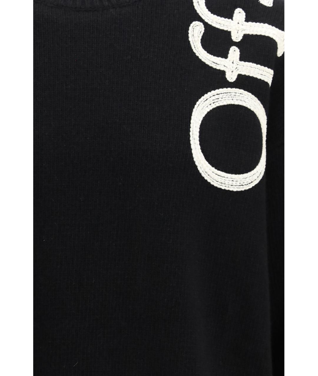 OFF-WHITE Черный шерстяной джемпер / свитер, фото 3