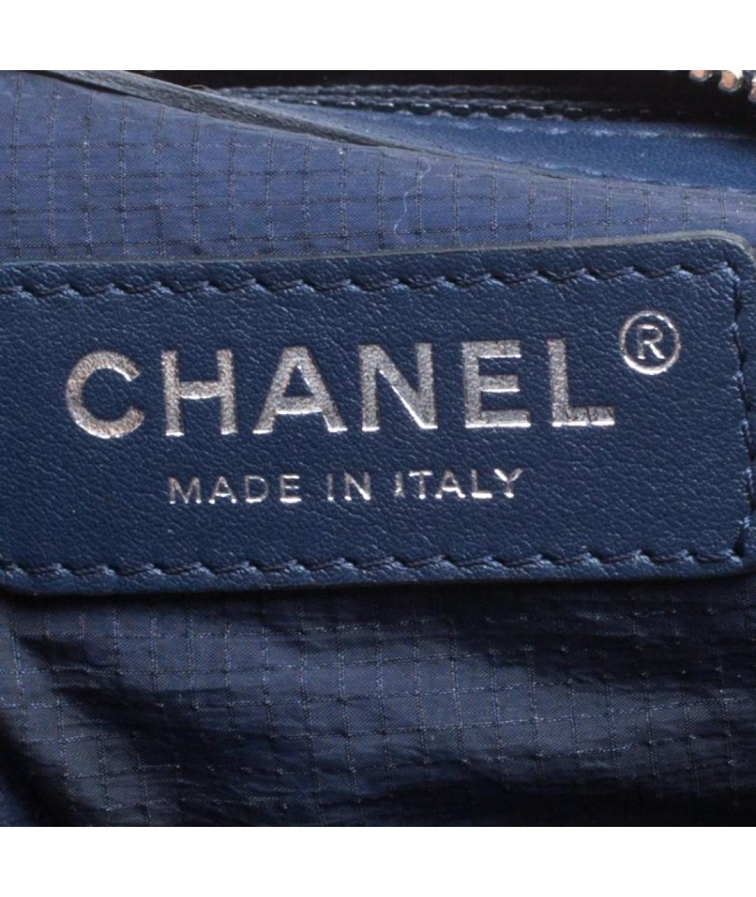CHANEL Темно-синяя дорожная/спортивная сумка, фото 7