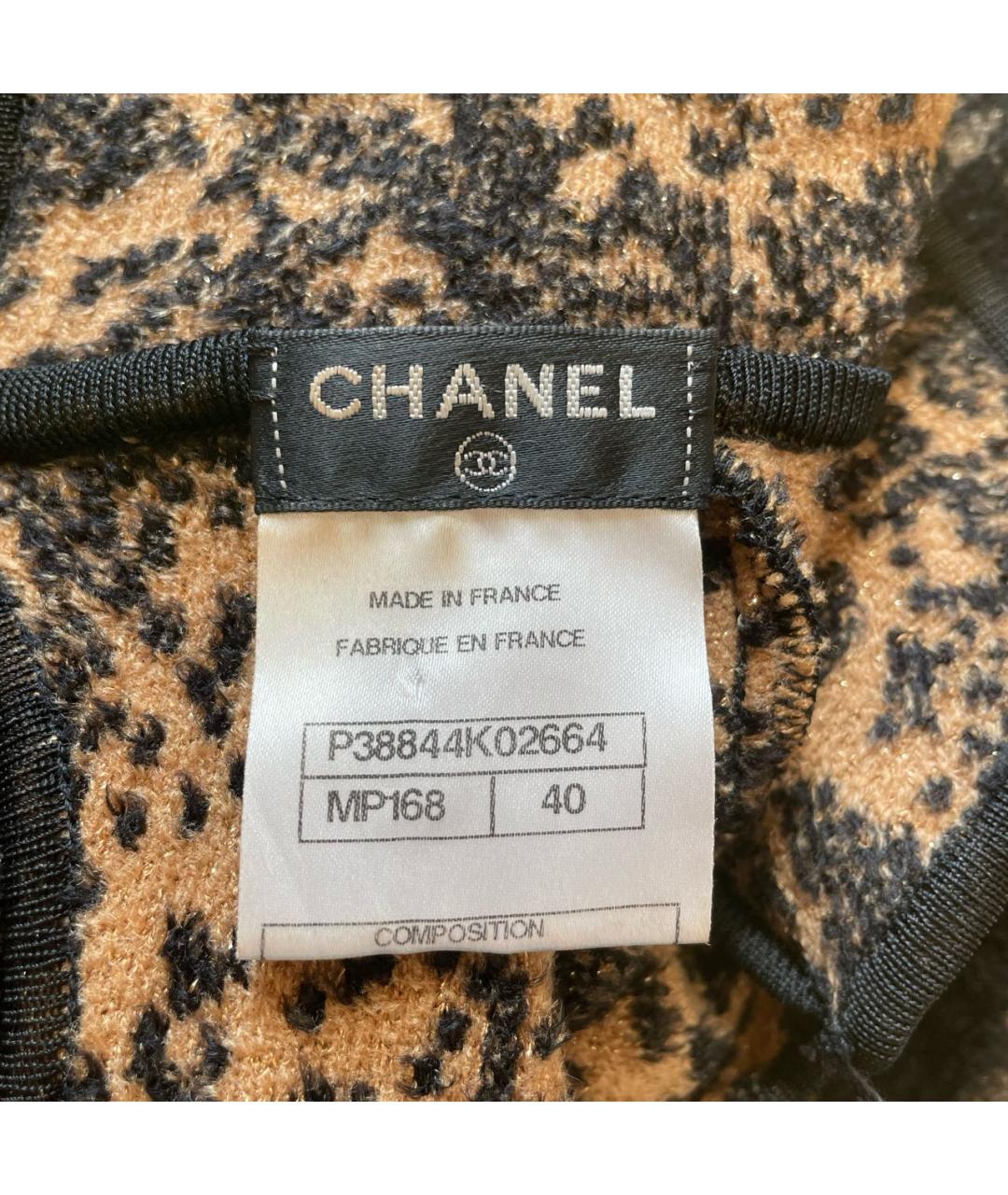 CHANEL Черное вискозное вечернее платье, фото 4