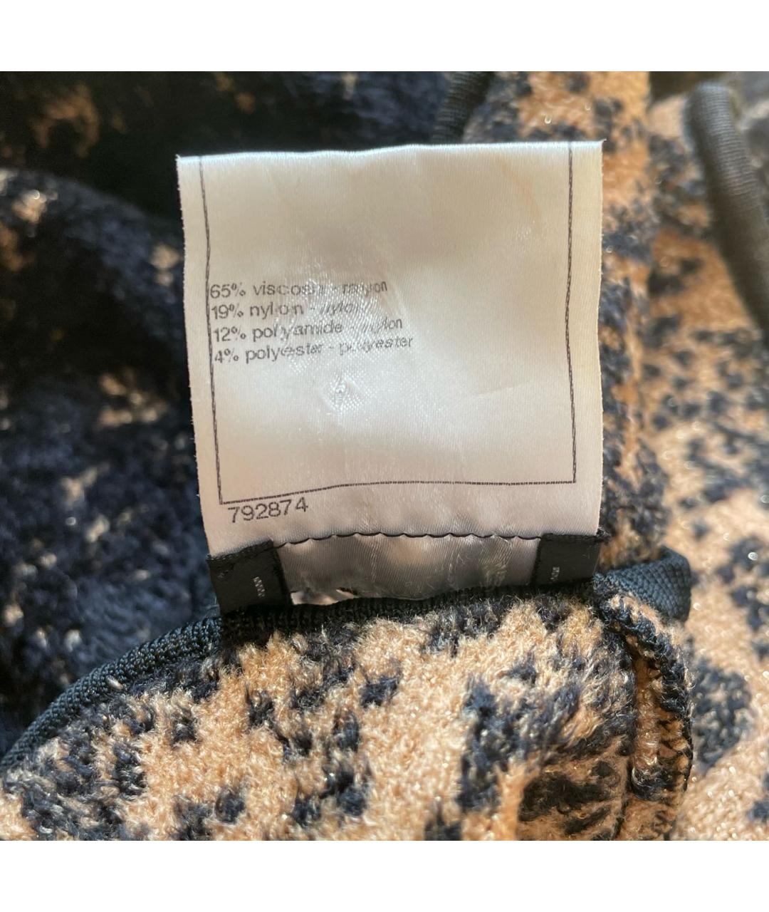 CHANEL Черное вискозное вечернее платье, фото 5