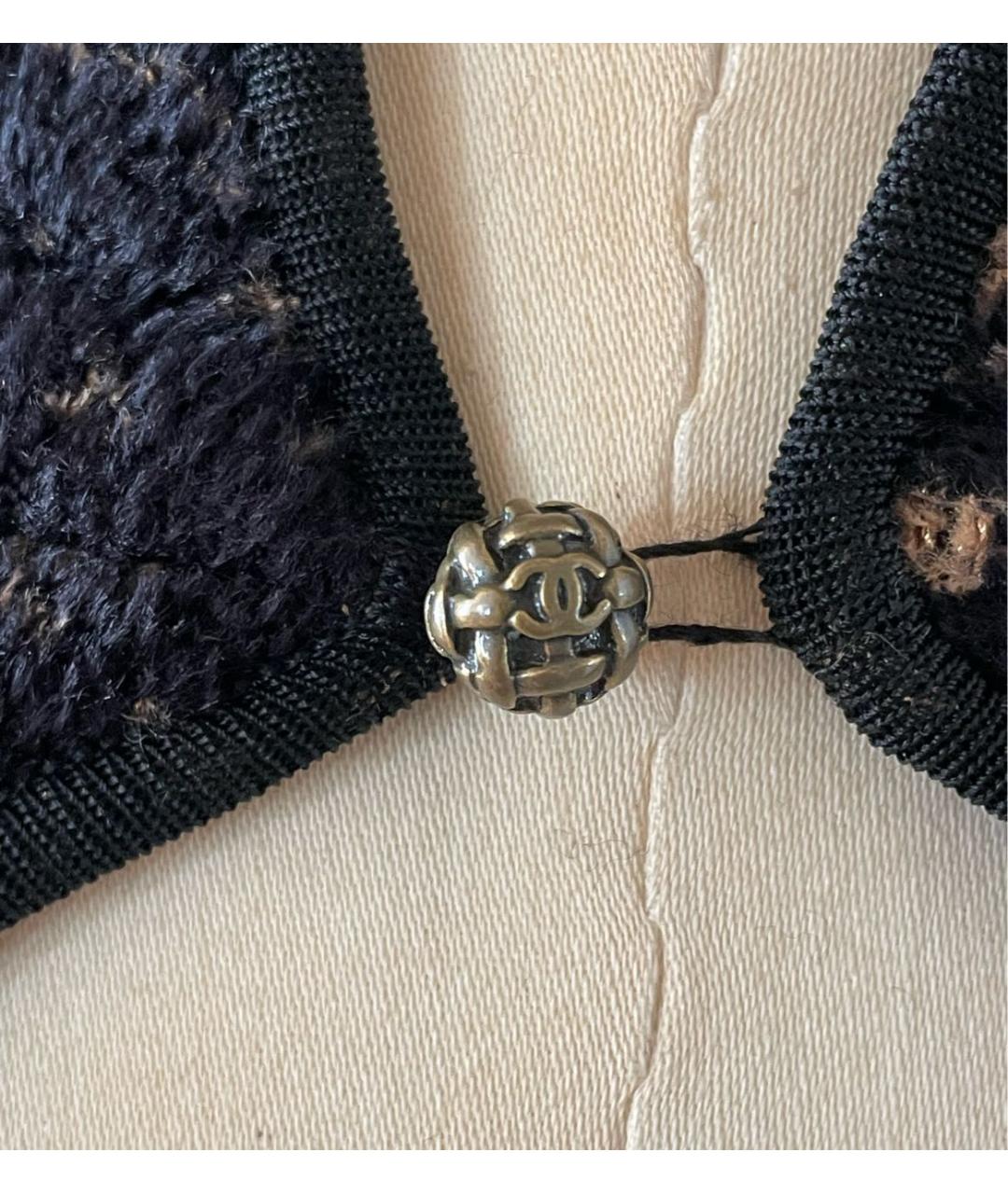 CHANEL Черное вискозное вечернее платье, фото 3
