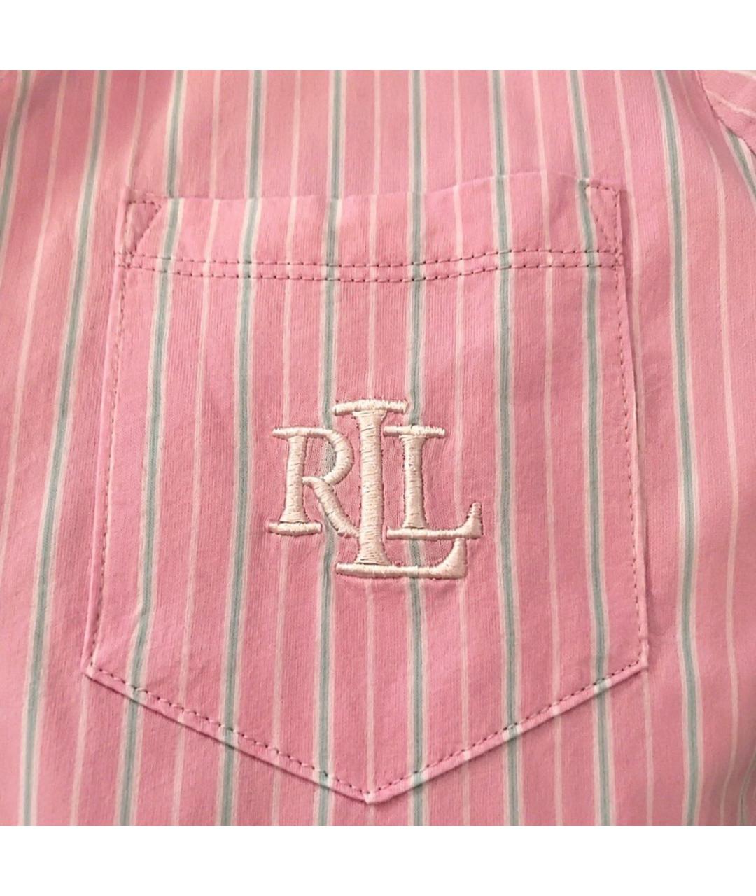 RALPH LAUREN Розовая хлопко-эластановая пижама, фото 7