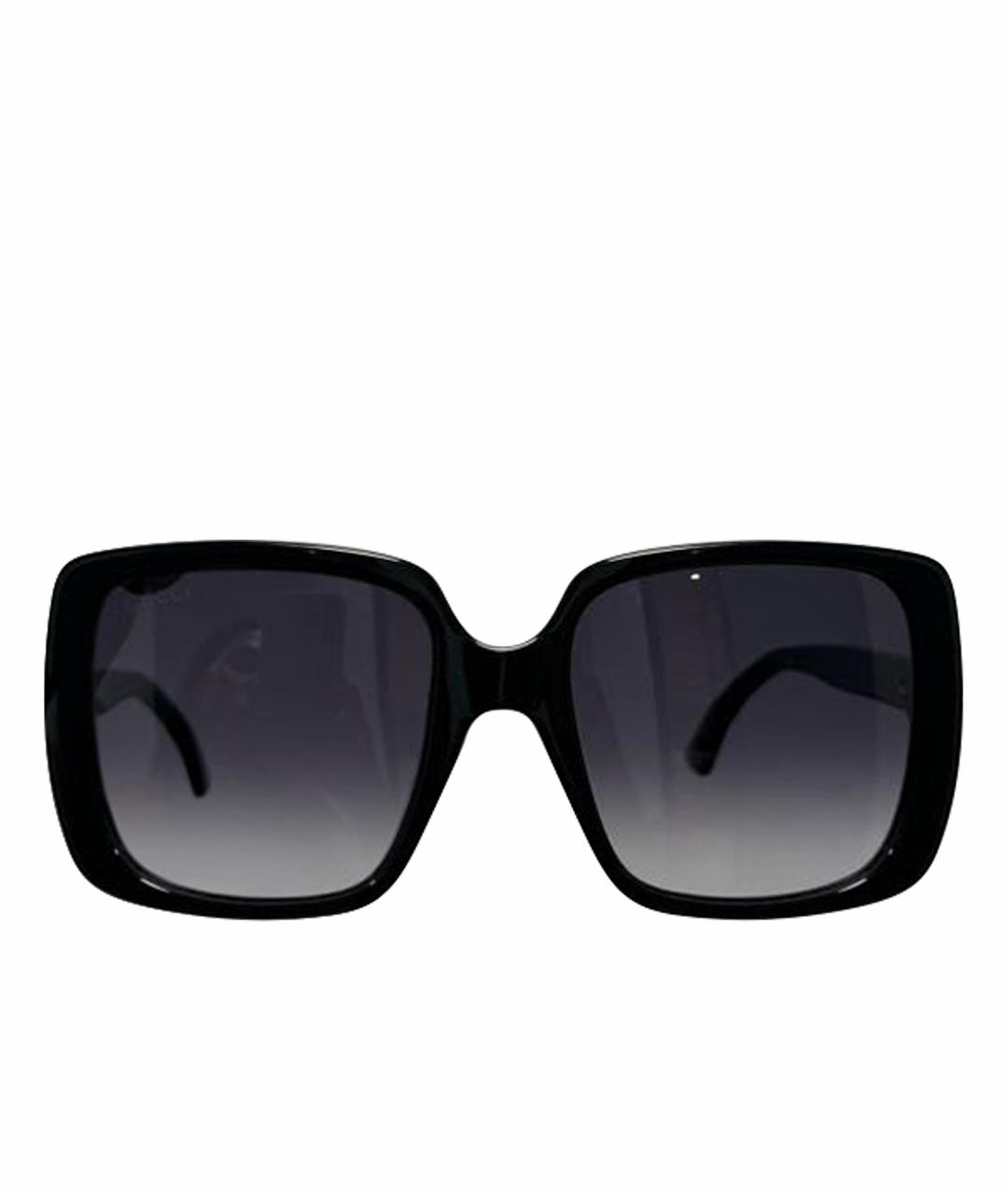 GUCCI Черные пластиковые солнцезащитные очки, фото 1