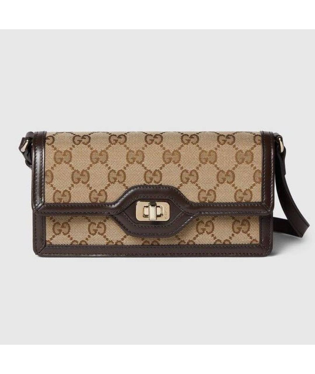 GUCCI Коричневая сумка с короткими ручками, фото 4