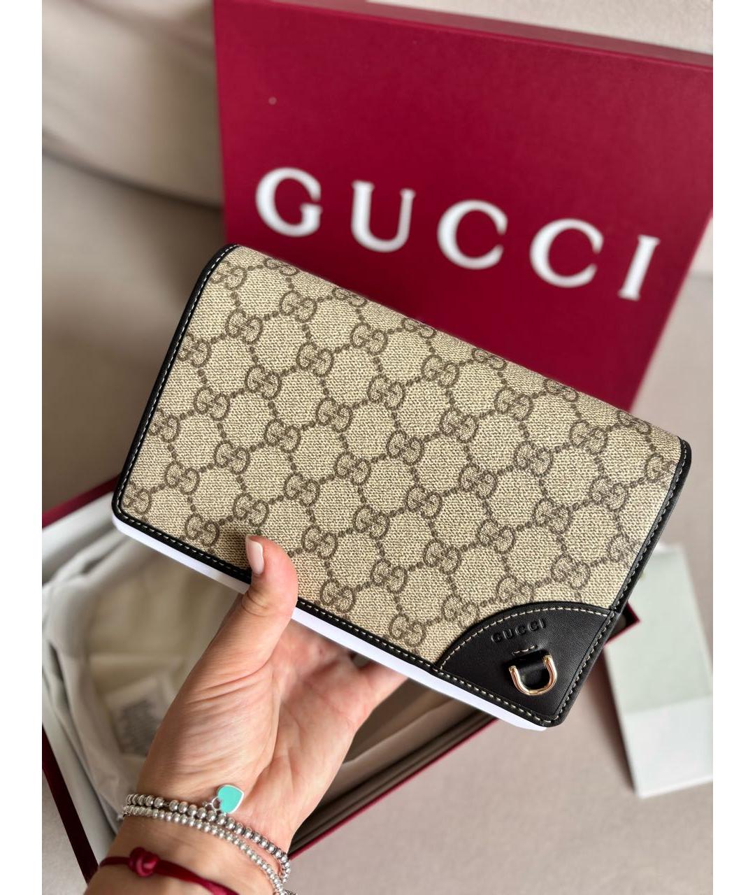 GUCCI Серая канва сумка через плечо, фото 8