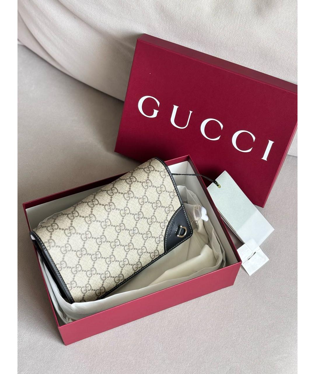 GUCCI Серая канва сумка через плечо, фото 2
