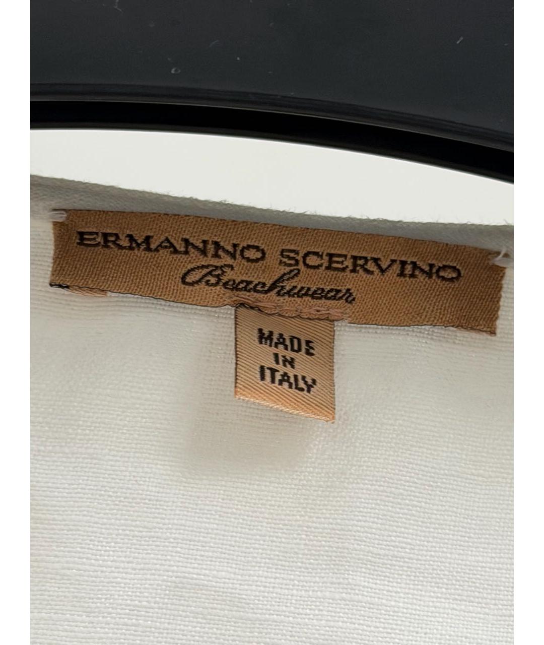 ERMANNO SCERVINO Белая хлопковая рубашка, фото 3