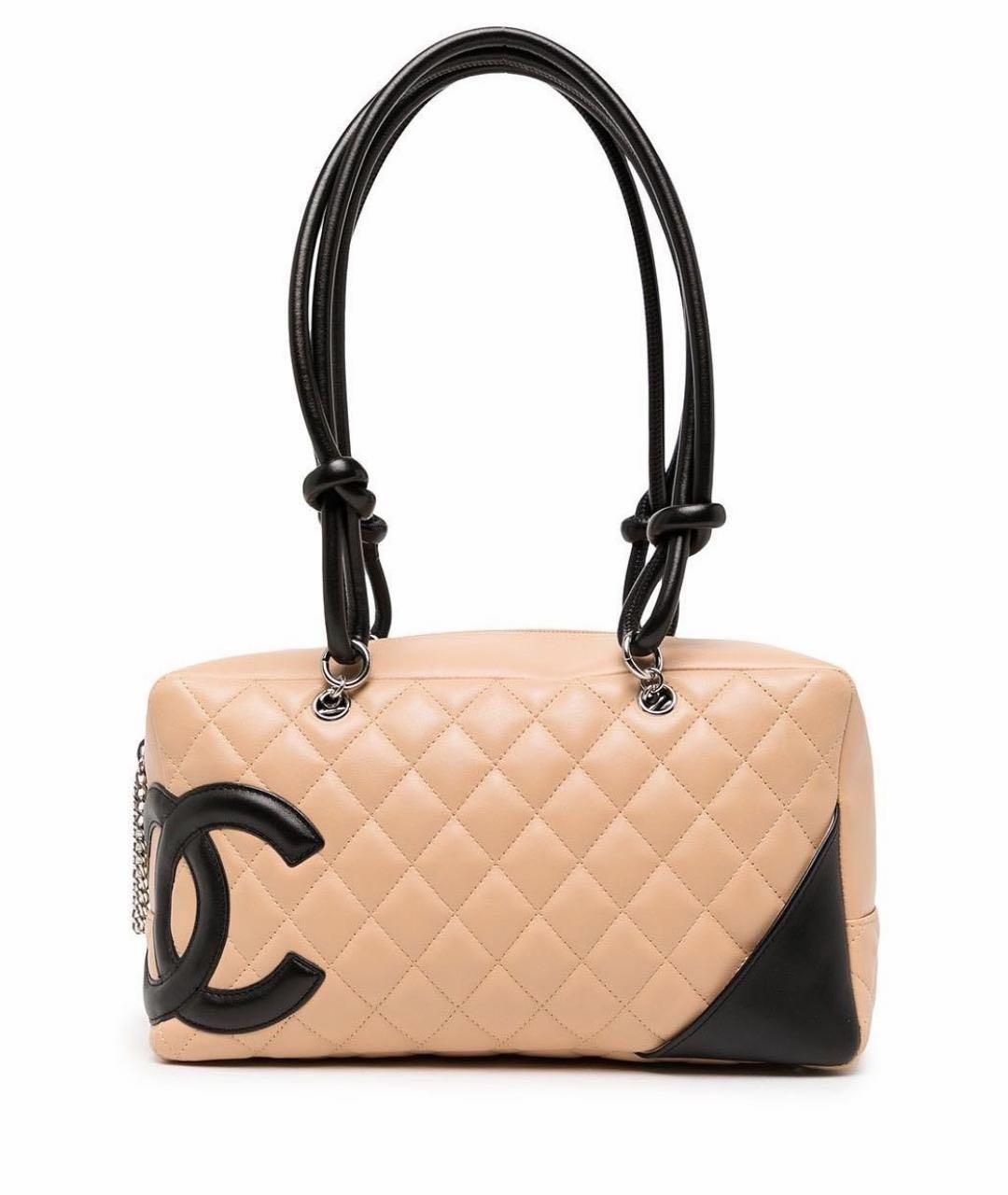 CHANEL Бежевая кожаная сумка тоут, фото 1