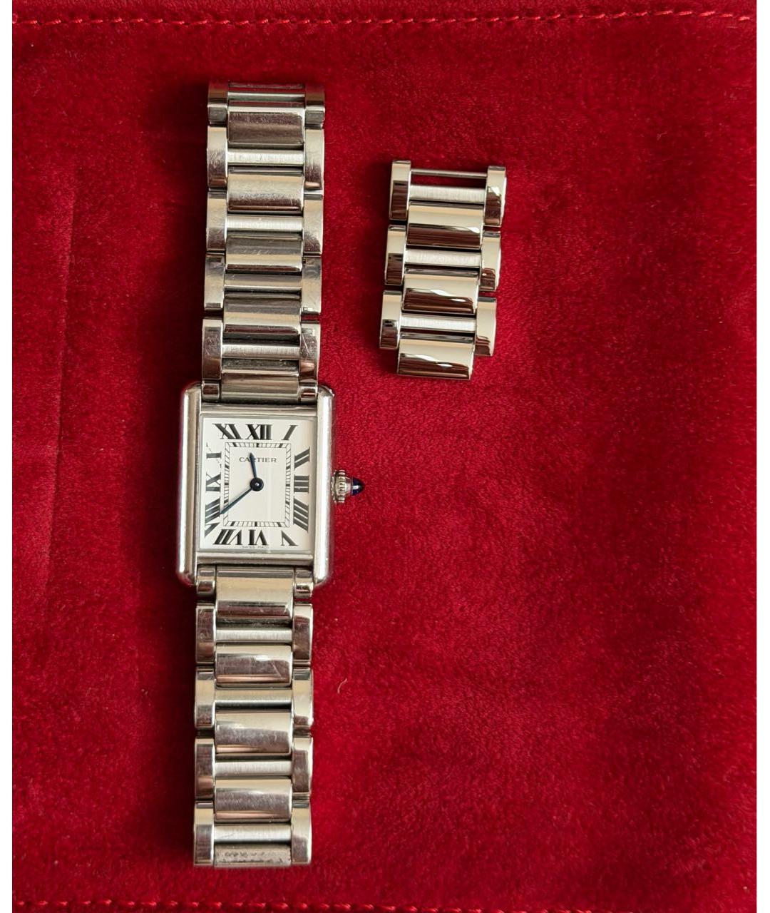 CARTIER Серебряные металлические часы, фото 4