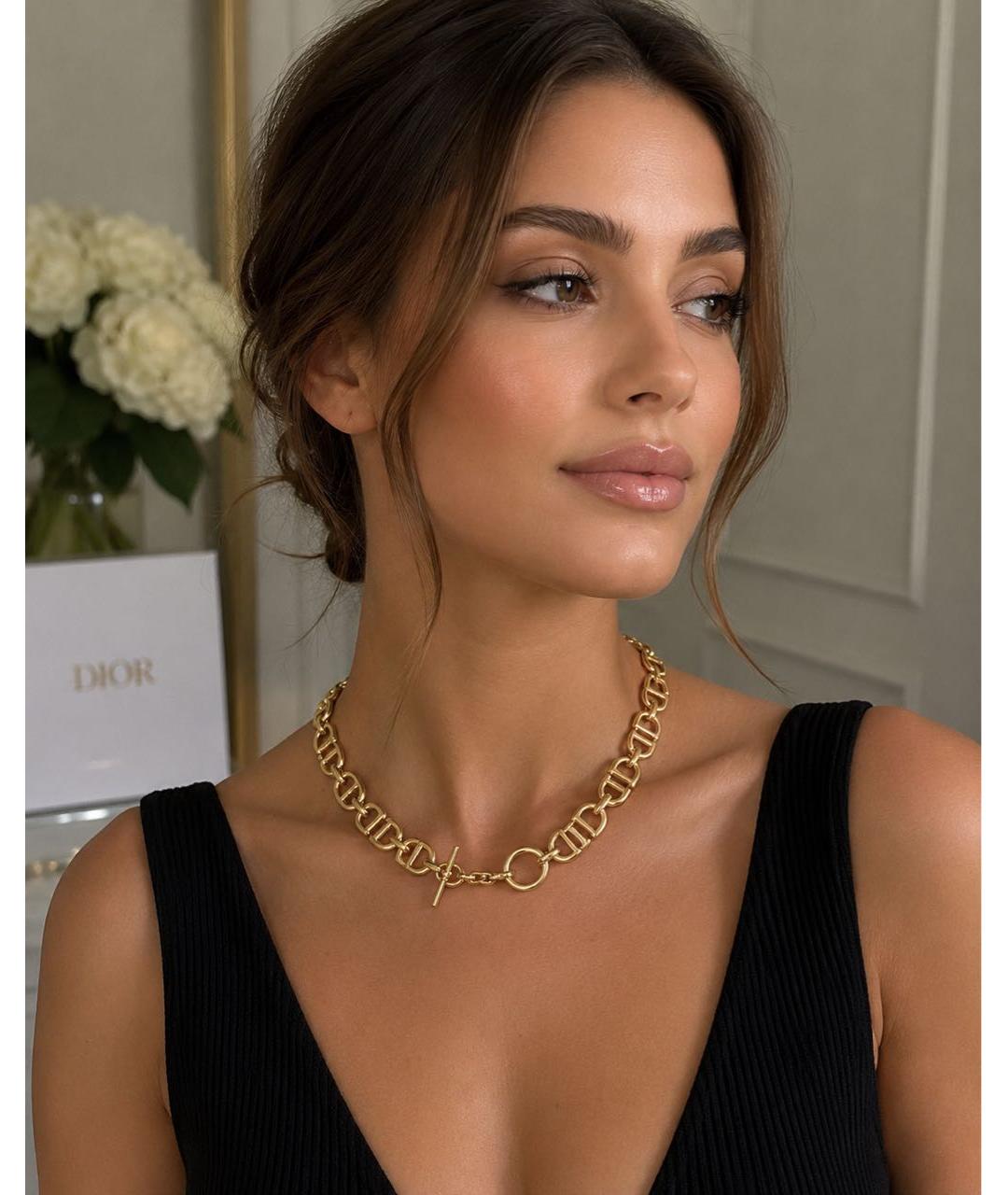 CHRISTIAN DIOR Золотое колье, фото 4