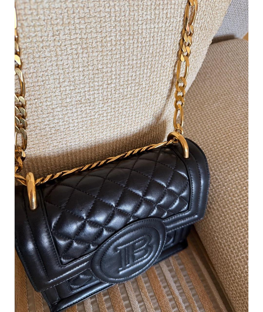 BALMAIN Черная сумка через плечо, фото 4