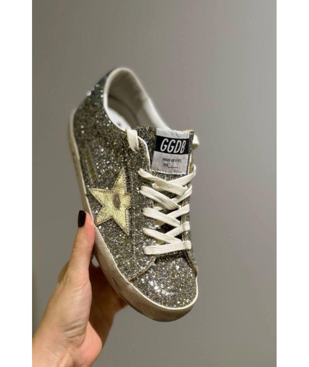 GOLDEN GOOSE Серебряные кеды, фото 5