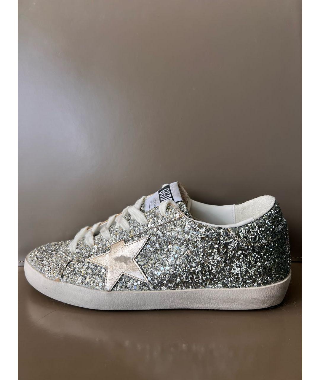 GOLDEN GOOSE Серебряные кеды, фото 6