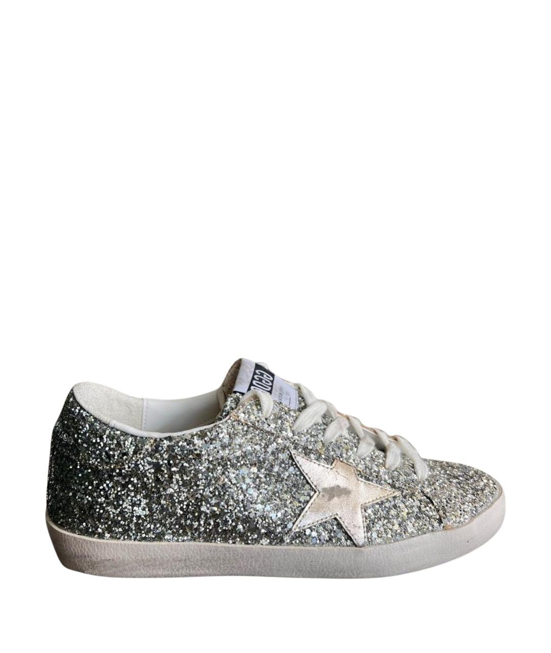 GOLDEN GOOSE Серебряные кеды, фото 1