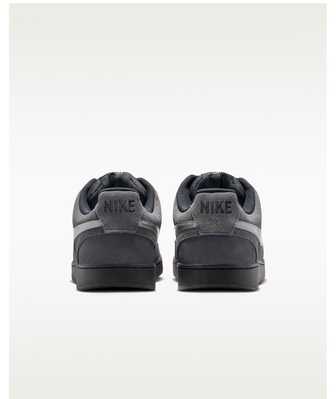 NIKE Серые замшевые низкие кроссовки / кеды, фото 4