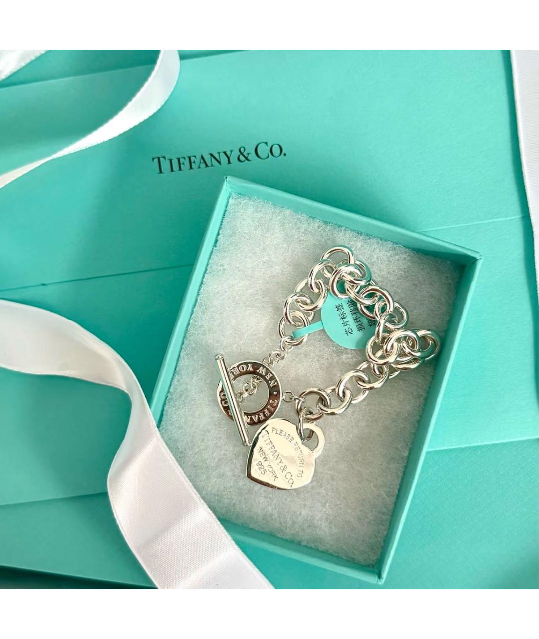 TIFFANY&CO Серебряный серебряный браслет, фото 6